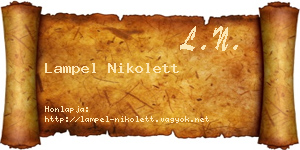 Lampel Nikolett névjegykártya